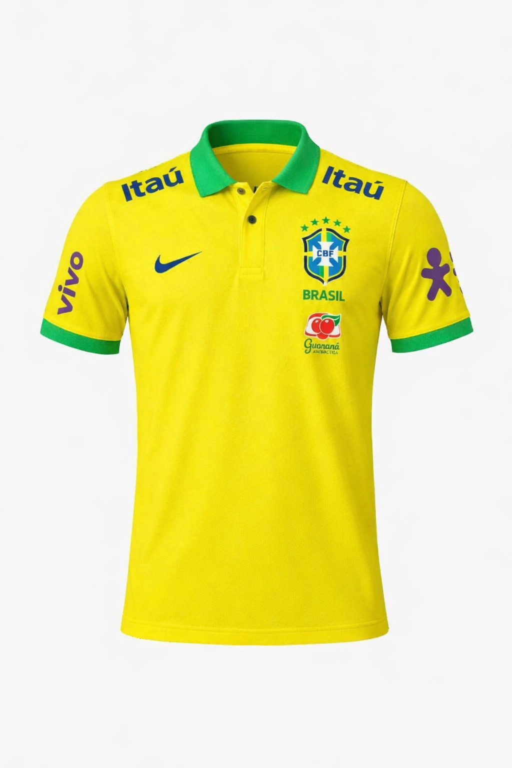Camiseta Brasil Polo Amarelo