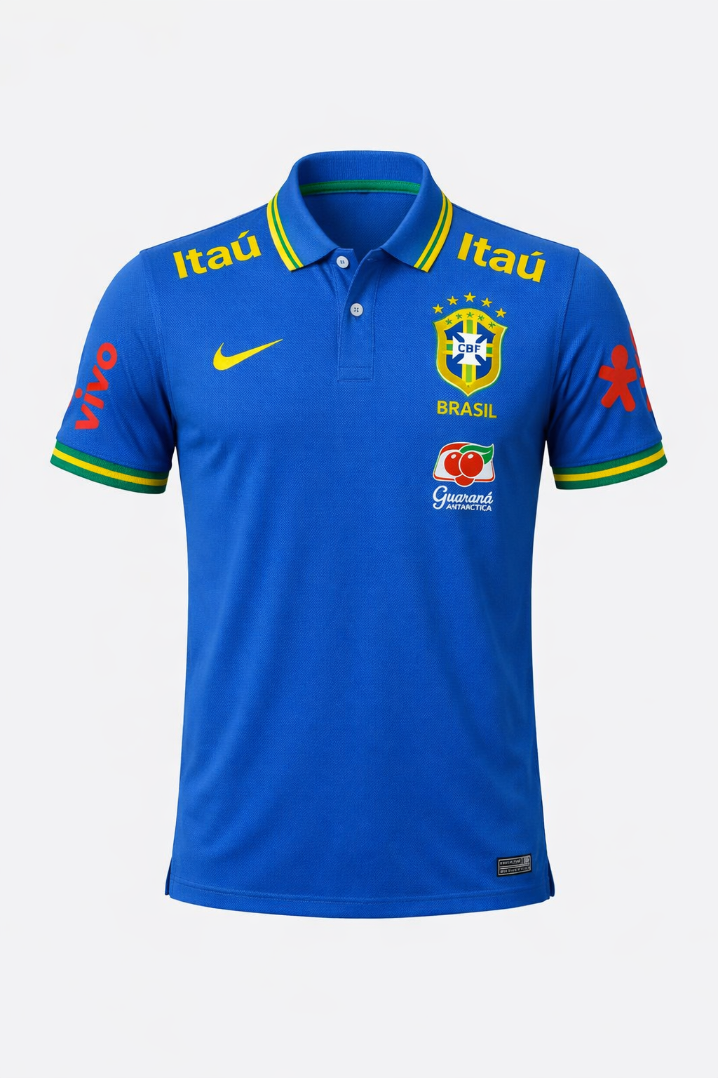 Camiseta Brasil Polo Azul