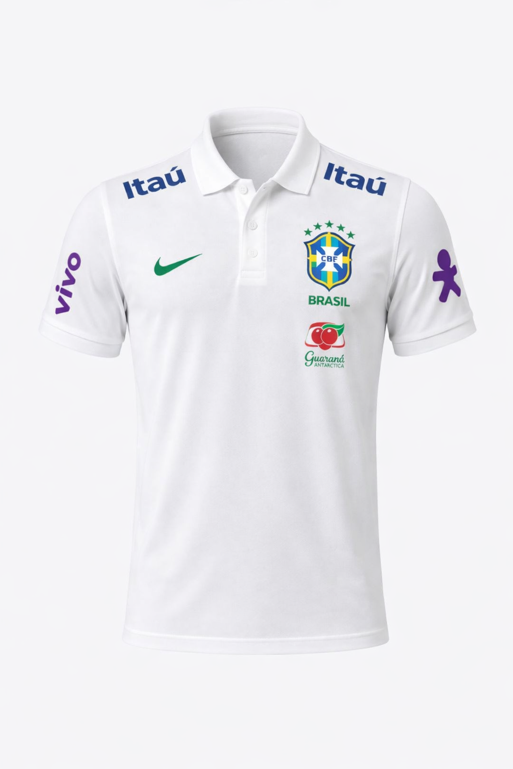 Camiseta Brasil Polo Branco 