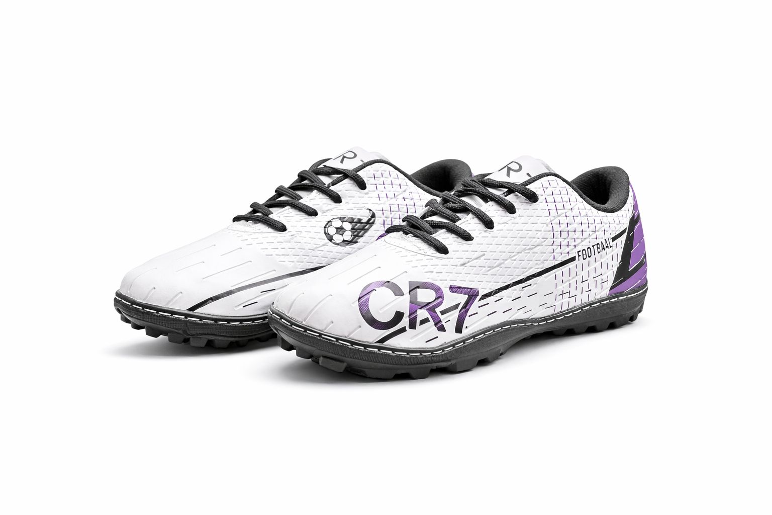 Chuteira Mercurial CR7 Society Branco e Roxo