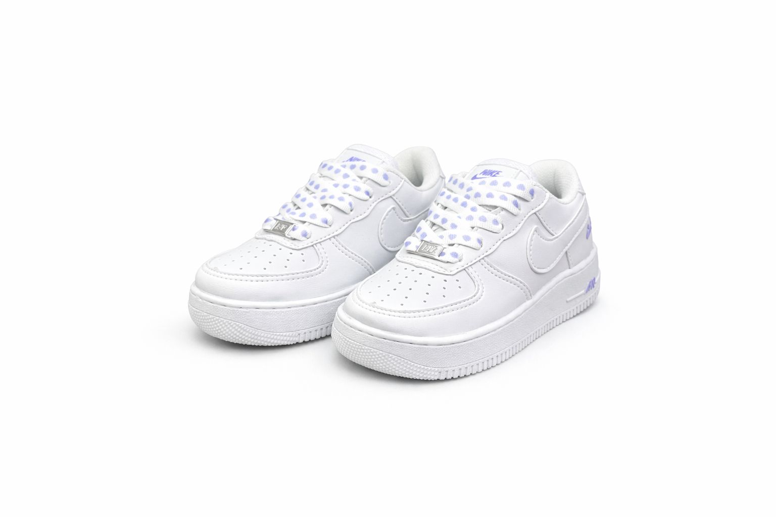 Nike Air Force de Coração Lilas Infantil