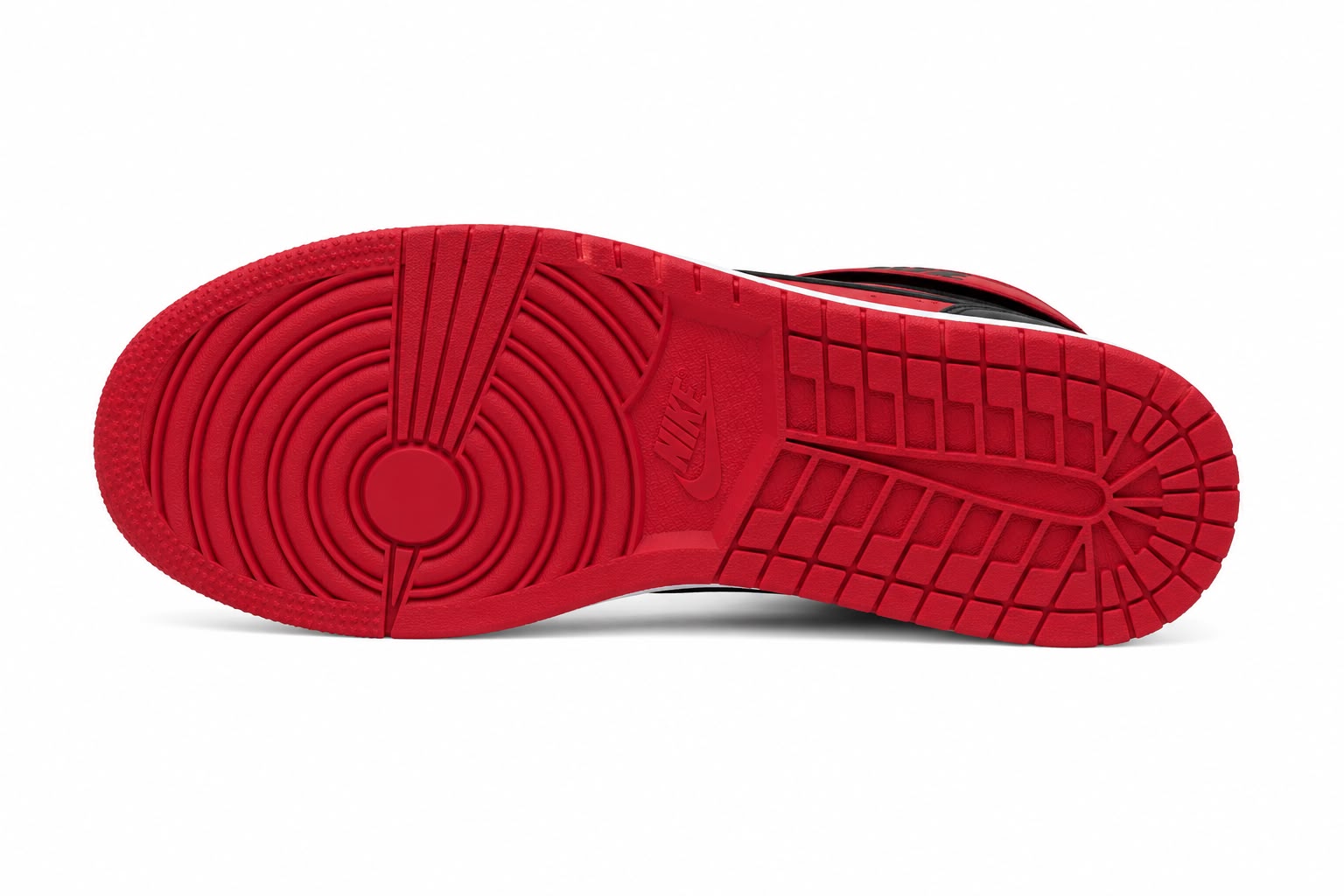 Nike Botinha Preto e Vermelho