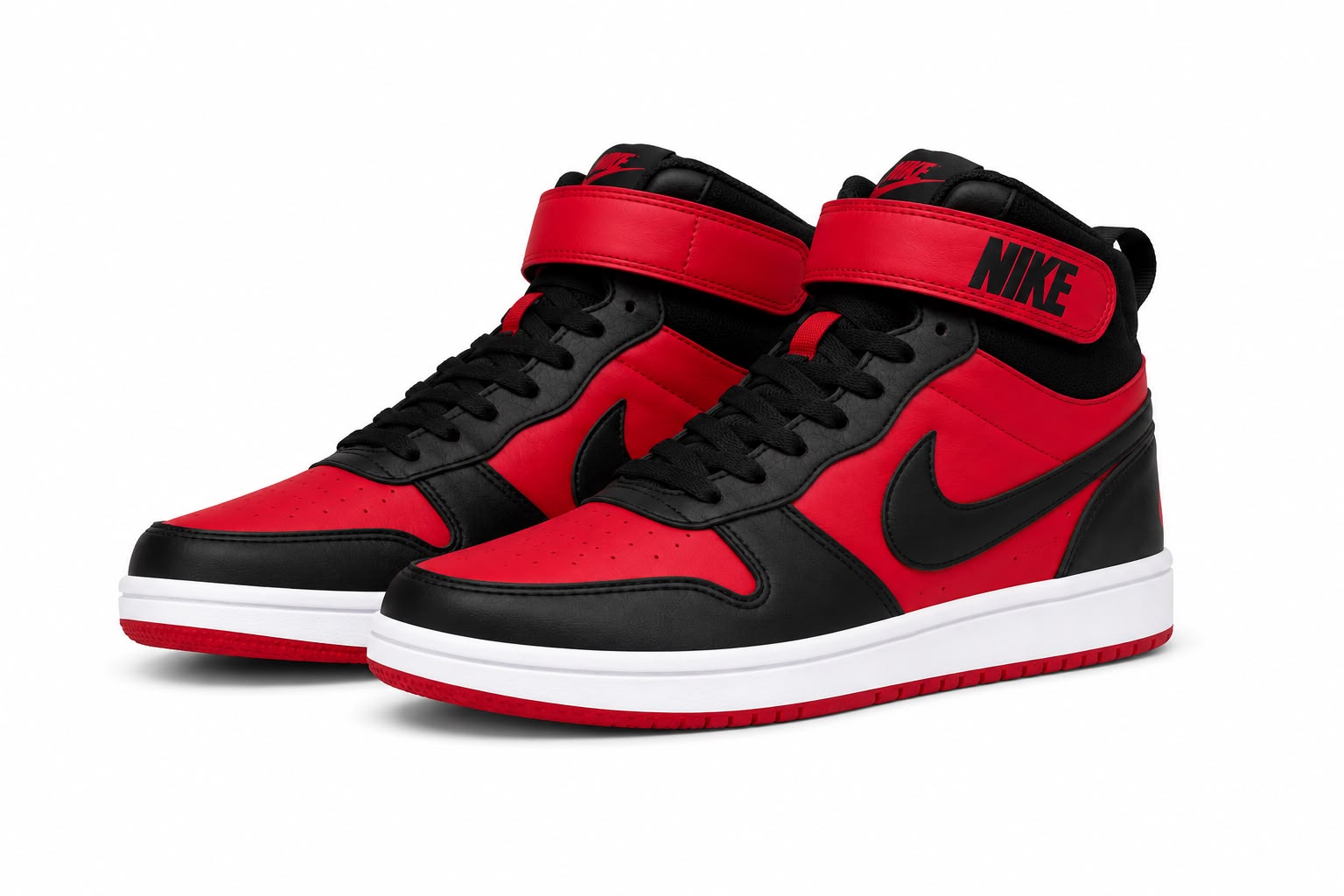 Nike Botinha Preto e Vermelho