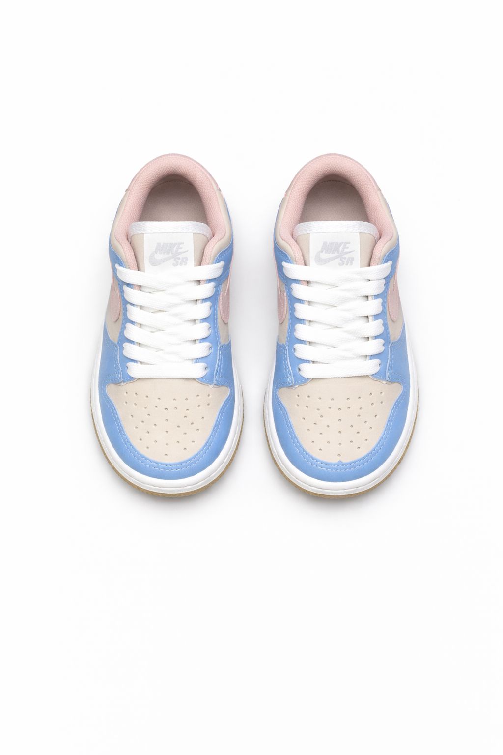Nike Dunk Low Azul Bebê com Rosa