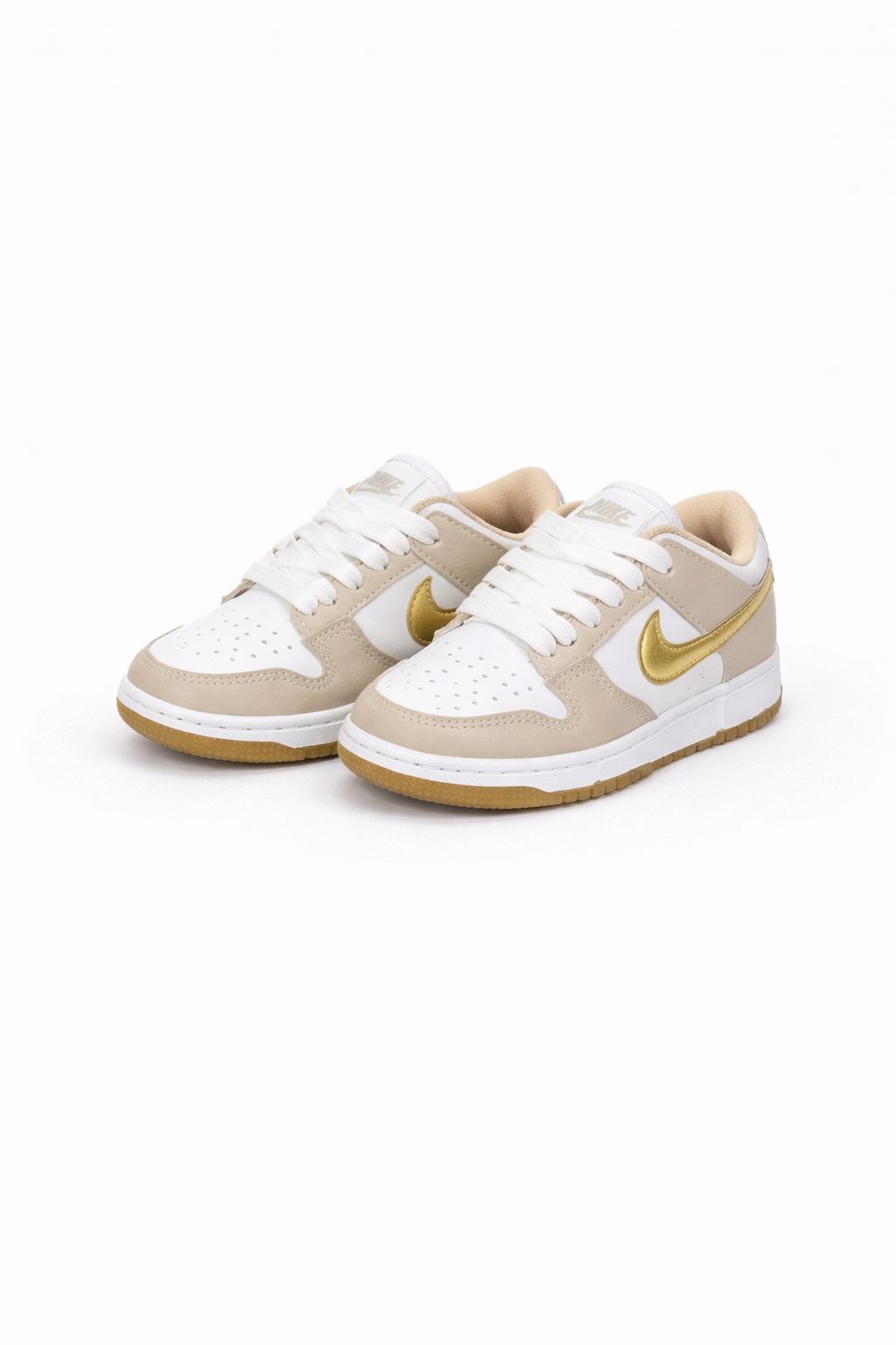  Nike Dunk Low Bege Ouro