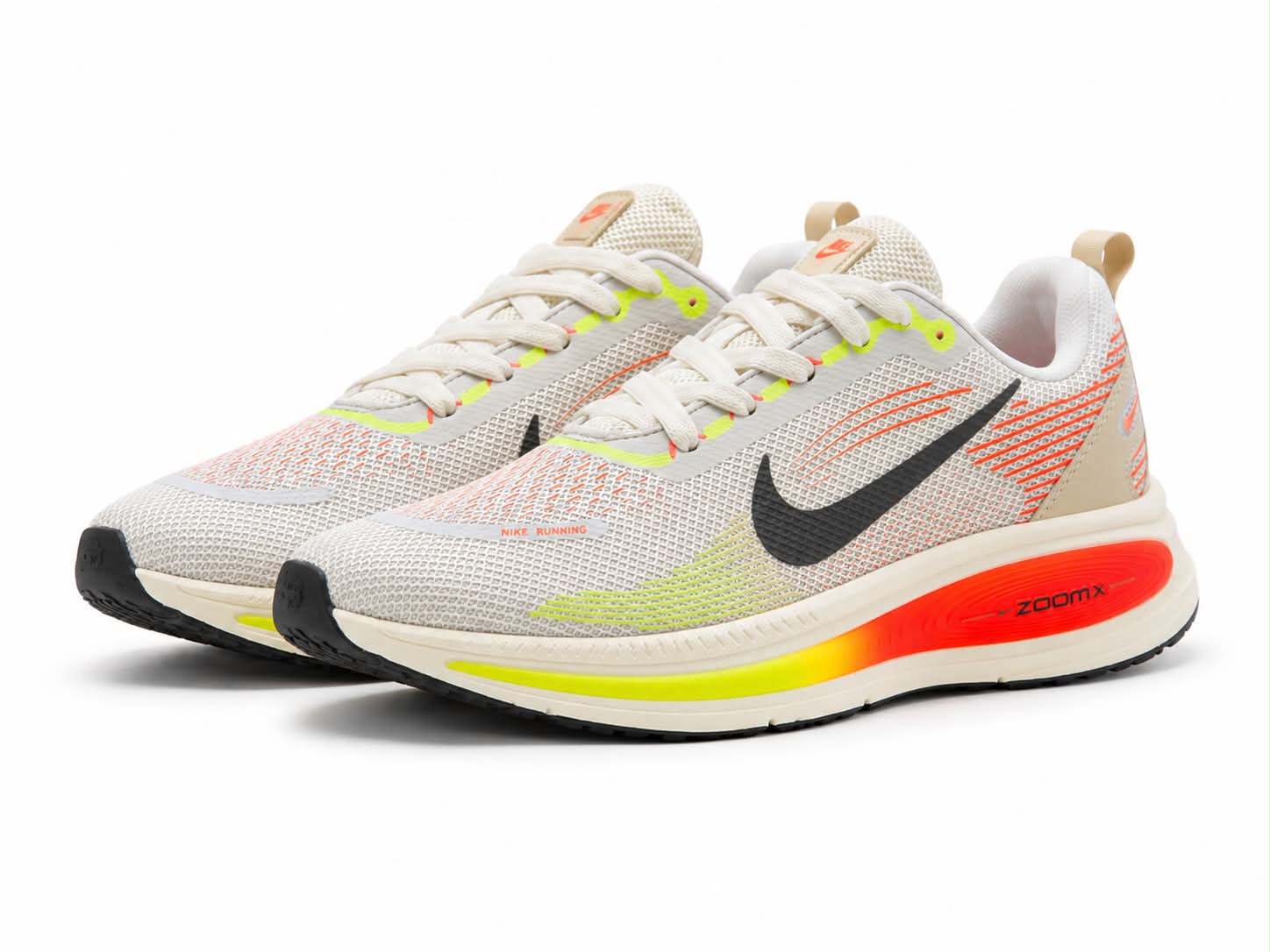 Nike Zoomx Branco Amarelo e Laranja
